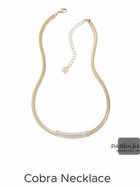 Park Lane Gold Crystal-Accented Cobra Necklace